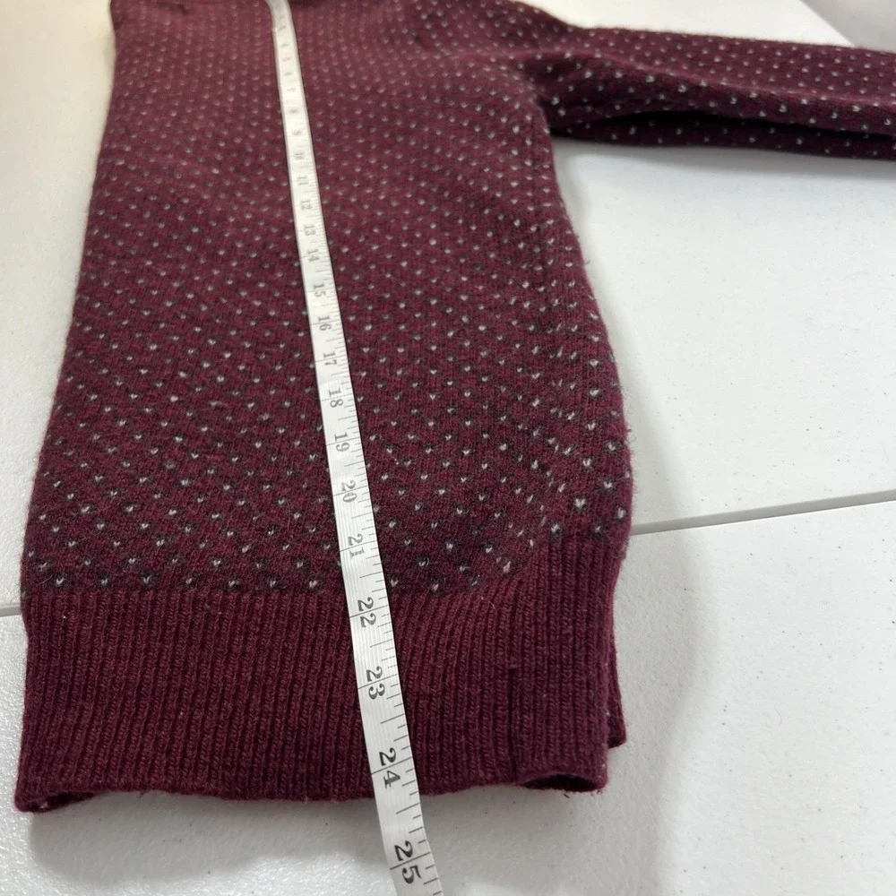 Contemporary Reflections Women's Ronny Lambswool Blend‎ Wine Sweater Size M